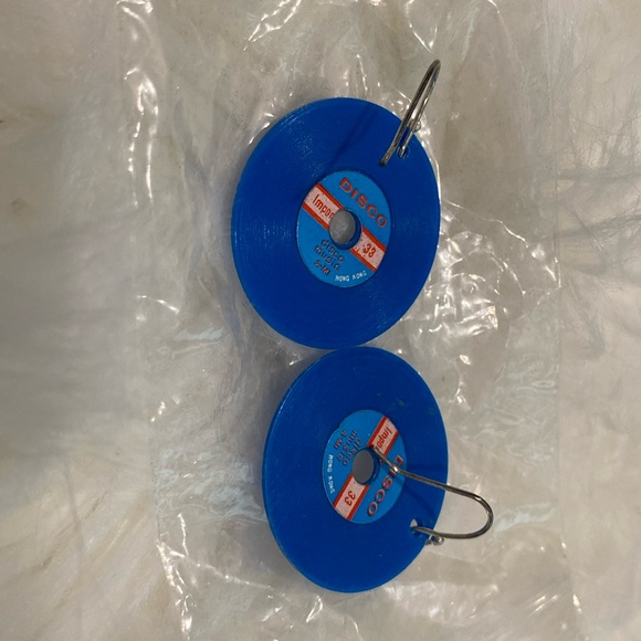 Vinyl Record Earrings also tree ornaments!!! NWOT - Picture 3 of 4